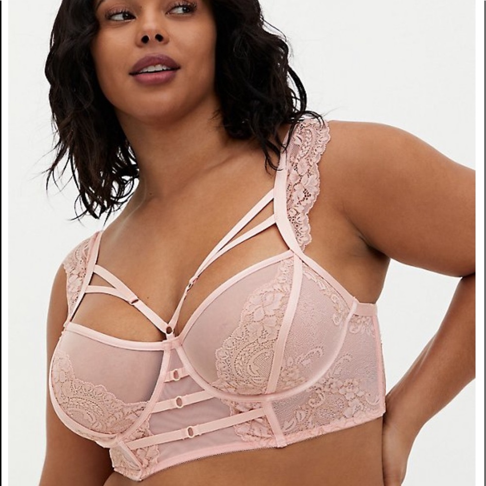 Torrid Strappy Lurex Lace Underwire Bra New with Tags